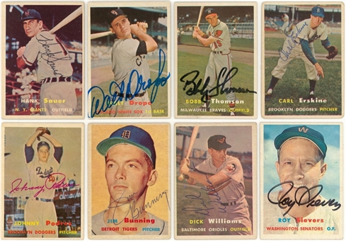 1957 Topps Collection (200+) Including Signed Cards (56) - Beckett